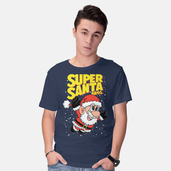 Super Santa Bros-Mens-Basic-Tee-Barbadifuoco