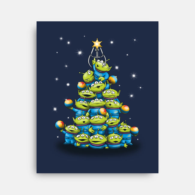 Ohh The Claw-mas Tree-None-Stretched-Canvas-NMdesign