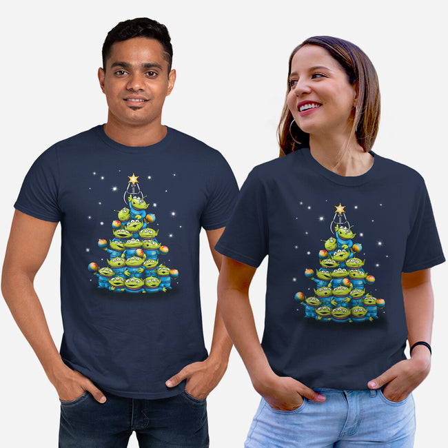 Ohh The Claw-mas Tree-Unisex-Basic-Tee-NMdesign