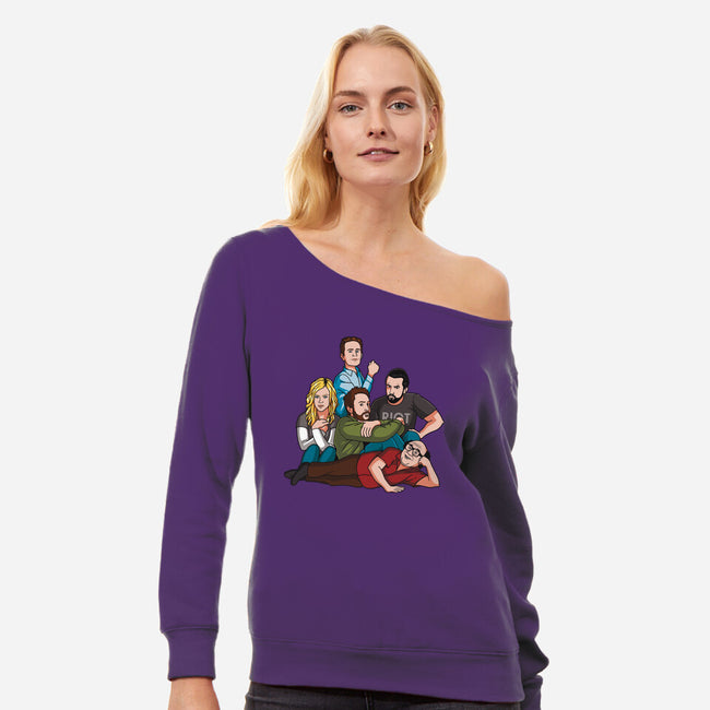 The Paddy's Club-Womens-Off Shoulder-Sweatshirt-jasesa