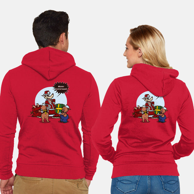 Merry Dinner-Unisex-Zip-Up-Sweatshirt-AndreusD