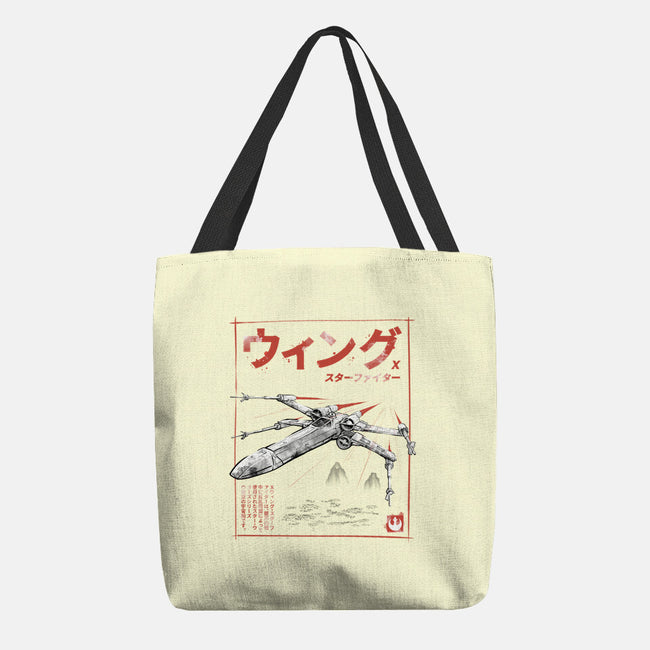 X-Wing Sumi-E-None-Basic Tote-Bag-Astrobot Invention