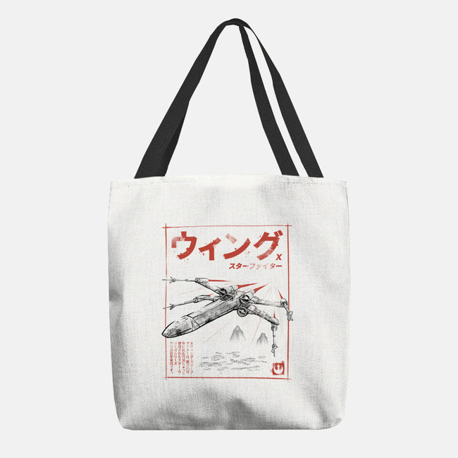 X-Wing Sumi-E-None-Basic Tote-Bag-Astrobot Invention