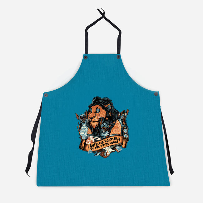 Ruthless Rockers-Unisex-Kitchen-Apron-glitchygorilla