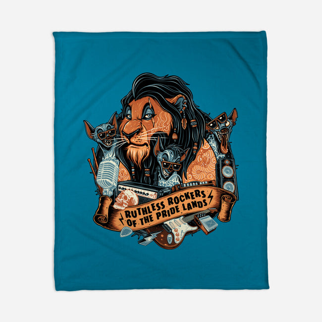 Ruthless Rockers-None-Fleece-Blanket-glitchygorilla