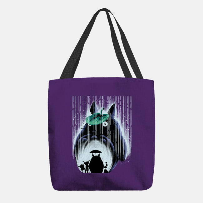 Rainy Neighborhood-None-Basic Tote-Bag-rmatix