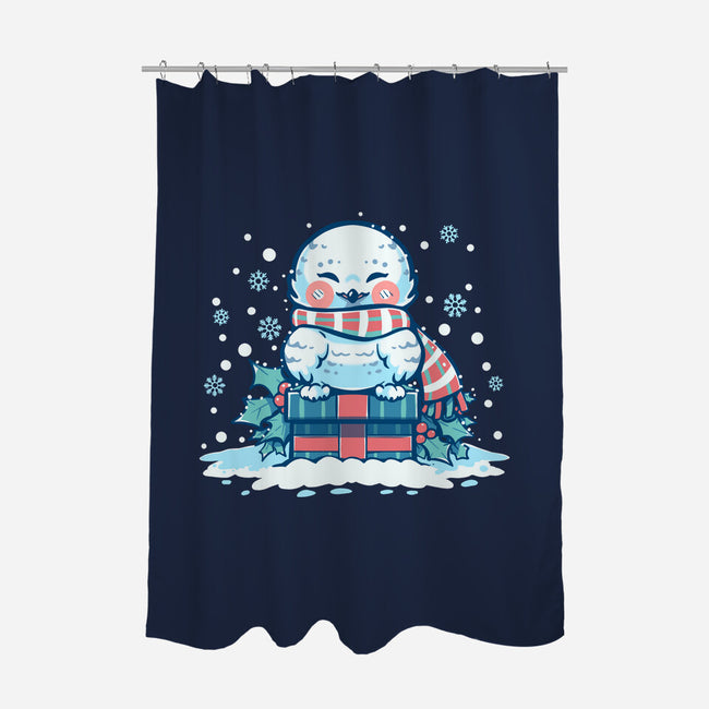 Owlways Love Christmas-None-Polyester-Shower Curtain-TechraNova