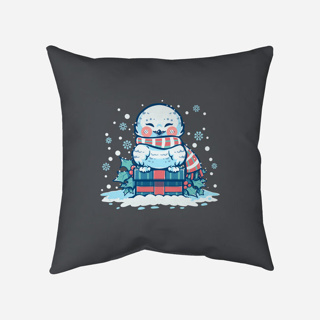 Owlways Love Christmas-None-Removable Cover w Insert-Throw Pillow-TechraNova