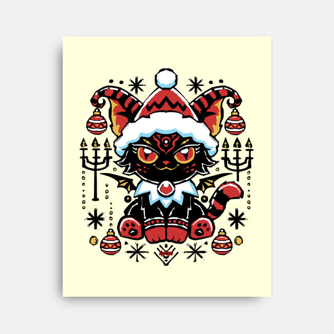 Black Cat Xmas-None-Stretched-Canvas-Andriu