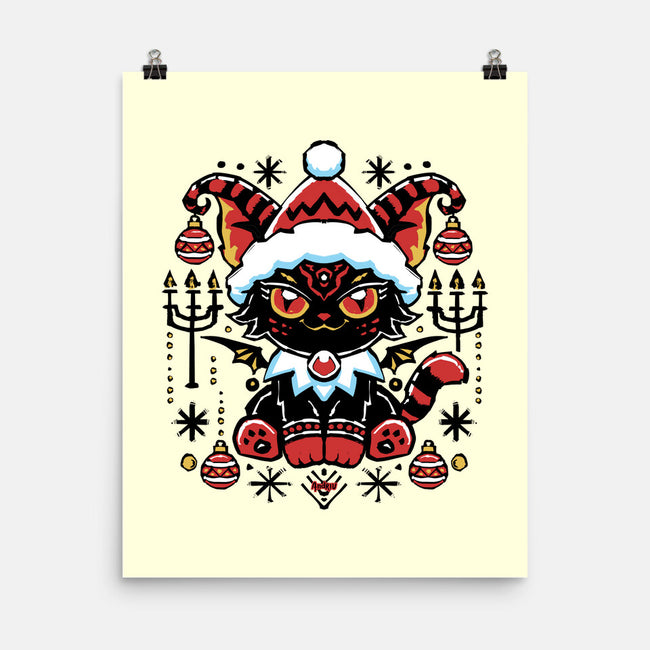 Black Cat Xmas-None-Matte-Poster-Andriu