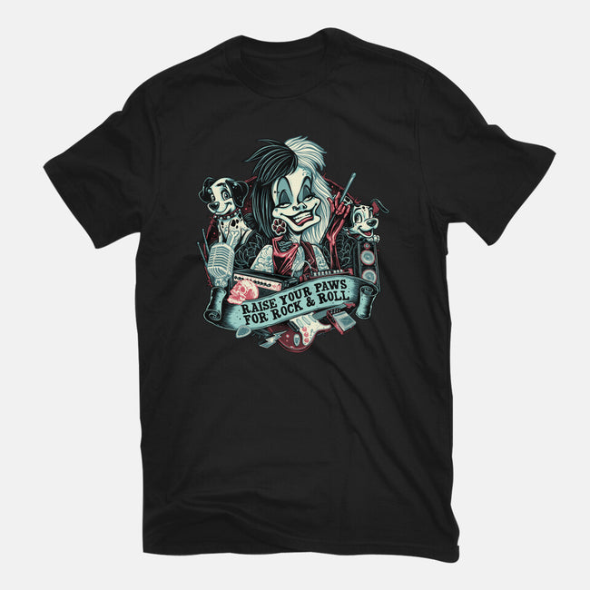 Raise Your Paws For Rock And Roll-Mens-Heavyweight-Tee-glitchygorilla