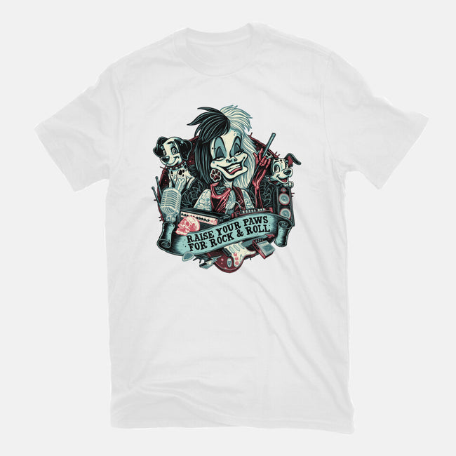 Raise Your Paws For Rock And Roll-Mens-Heavyweight-Tee-glitchygorilla