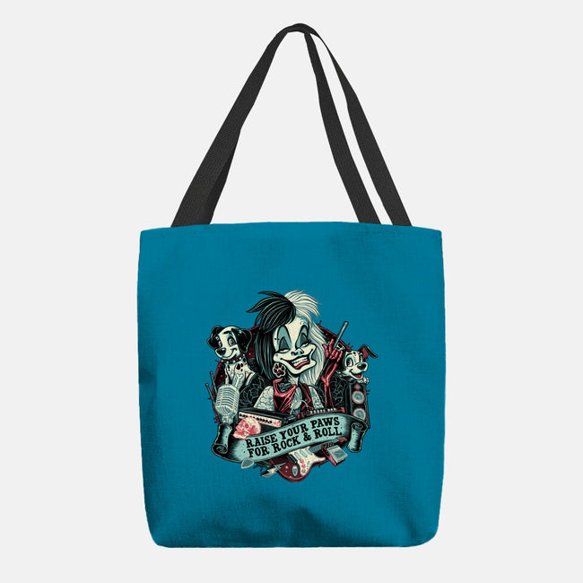 Raise Your Paws For Rock And Roll-None-Basic Tote-Bag-glitchygorilla