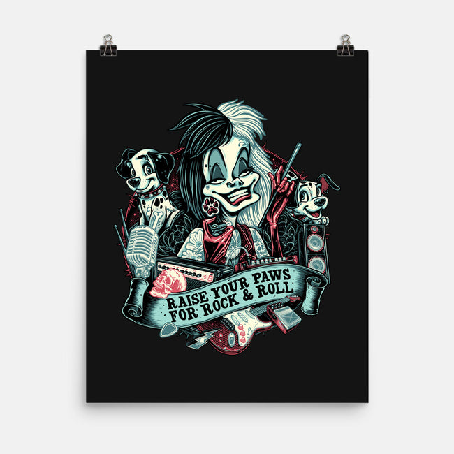 Raise Your Paws For Rock And Roll-None-Matte-Poster-glitchygorilla