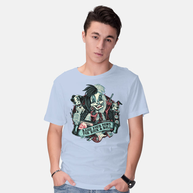 Raise Your Paws For Rock And Roll-Mens-Basic-Tee-glitchygorilla