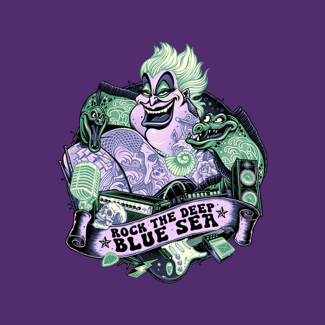 Rock The Deep Blue Sea-None-Fleece-Blanket-glitchygorilla