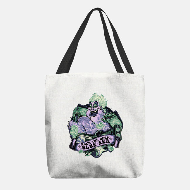 Rock The Deep Blue Sea-None-Basic Tote-Bag-glitchygorilla