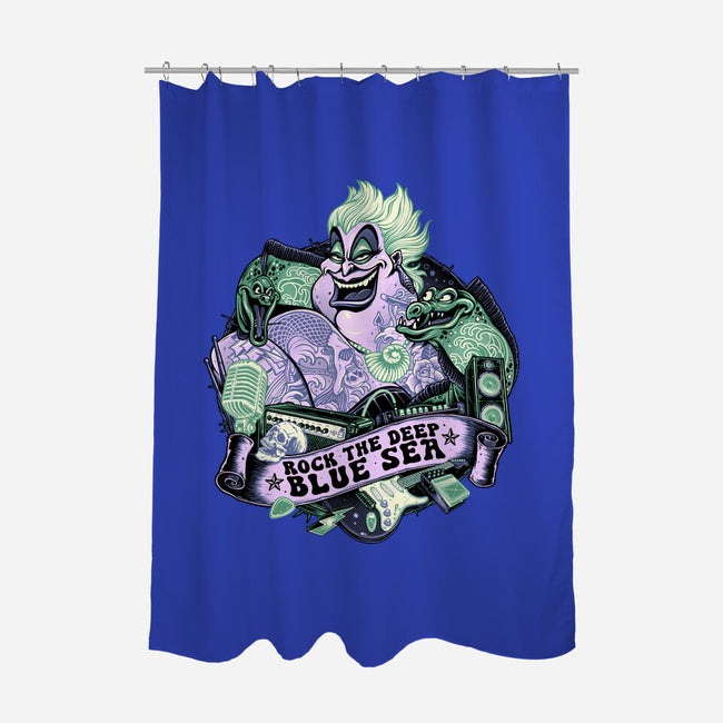 Rock The Deep Blue Sea-None-Polyester-Shower Curtain-glitchygorilla