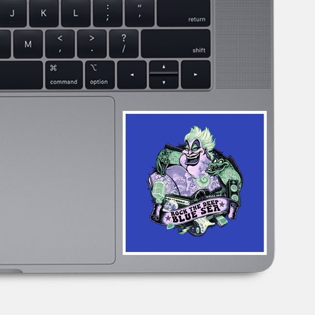 Rock The Deep Blue Sea-None-Glossy-Sticker-glitchygorilla