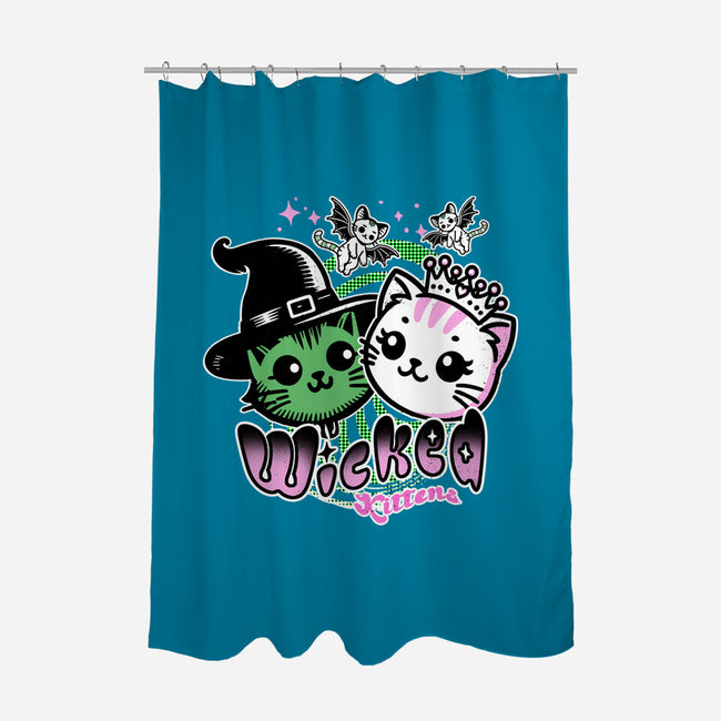 Wicked Kittens-None-Polyester-Shower Curtain-palmstreet