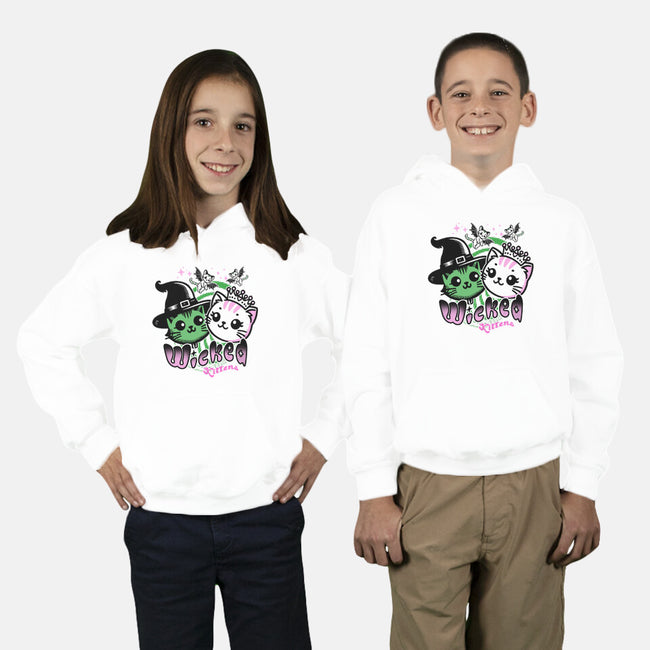 Wicked Kittens-Youth-Pullover-Sweatshirt-palmstreet