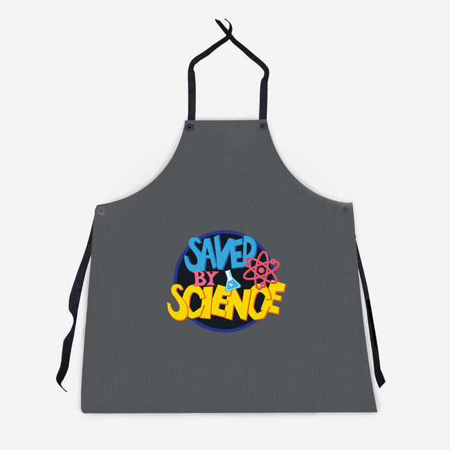 Saved By Science-Unisex-Kitchen-Apron-DrMonekers