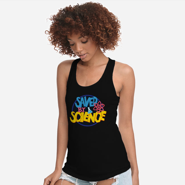 Saved By Science-Womens-Racerback-Tank-DrMonekers