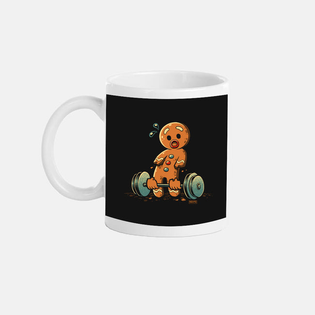 Gingerbread Workout-None-Mug-Drinkware-worlddominationforcats