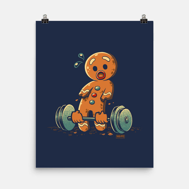 Gingerbread Workout-None-Matte-Poster-worlddominationforcats