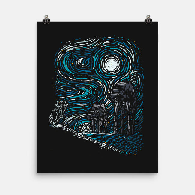 Hoth Night-None-Matte-Poster-sebasebi