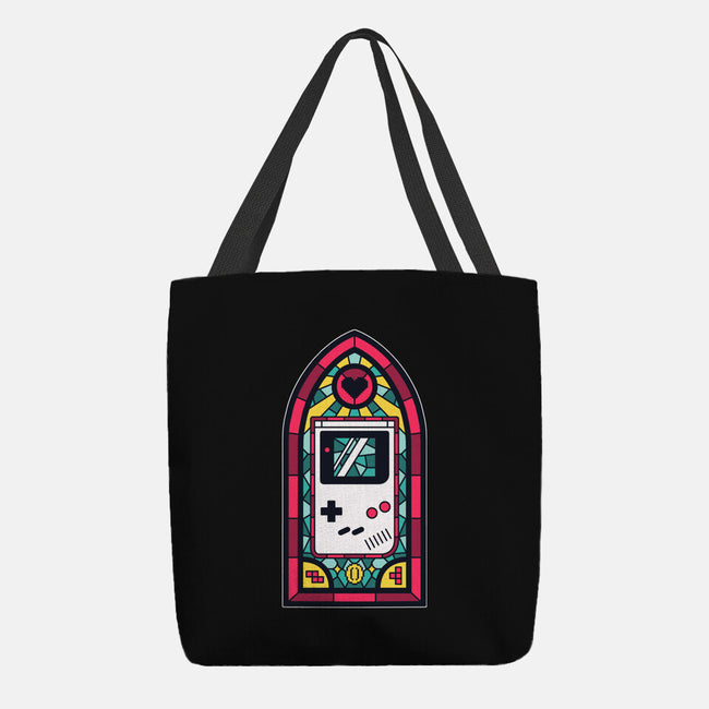 8Bits Stained Glass-None-Basic Tote-Bag-paulagarcia