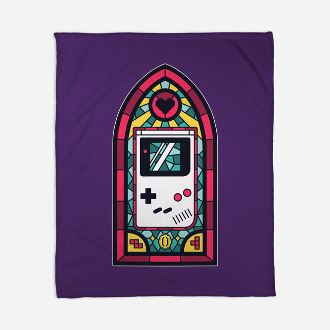 8Bits Stained Glass-None-Fleece-Blanket-paulagarcia