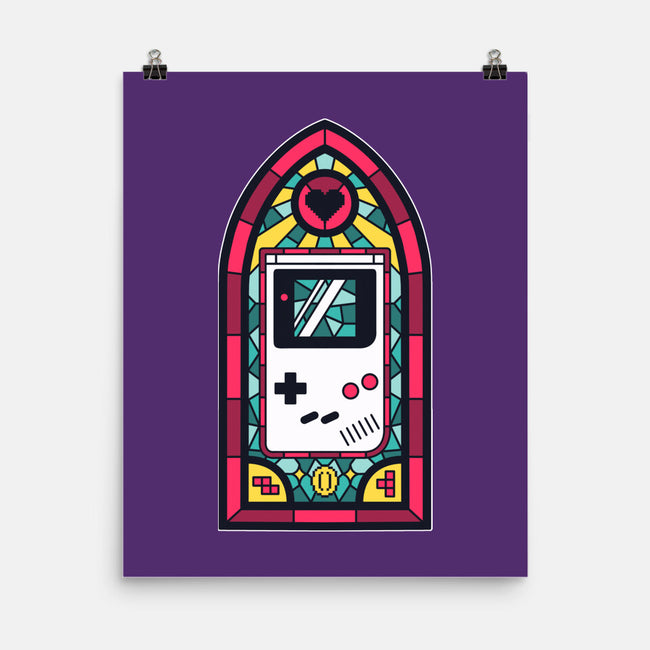 8Bits Stained Glass-None-Matte-Poster-paulagarcia