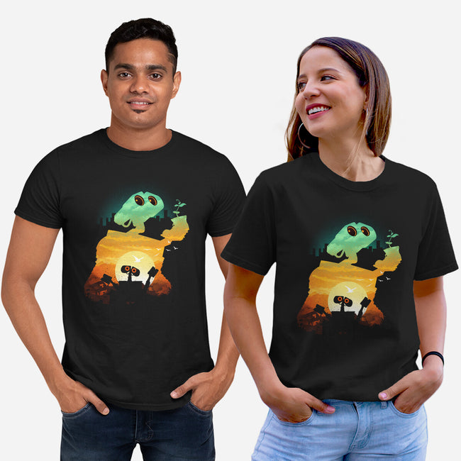 Wasteland Beautiful Sunset-Unisex-Basic-Tee-dandingeroz