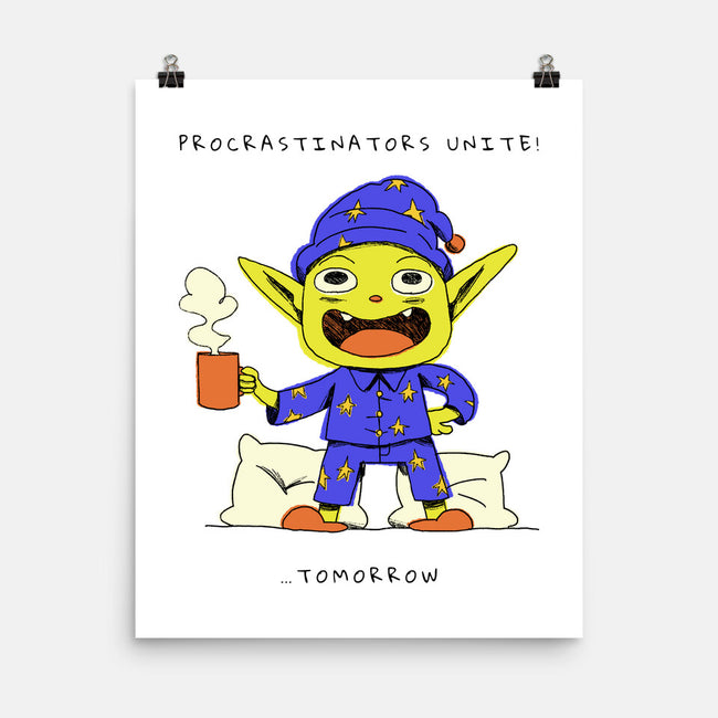 Procrastinators Unite-None-Matte-Poster-FunkVampire