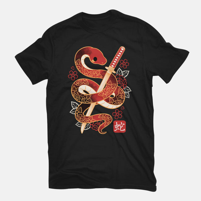 Chinese Cute Year Of The Snake-Unisex-Basic-Tee-NemiMakeit