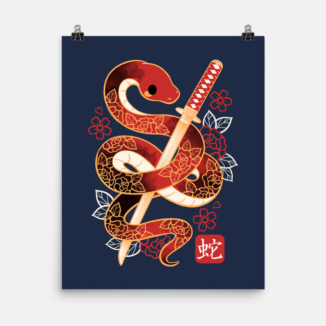 Chinese Cute Year Of The Snake-None-Matte-Poster-NemiMakeit