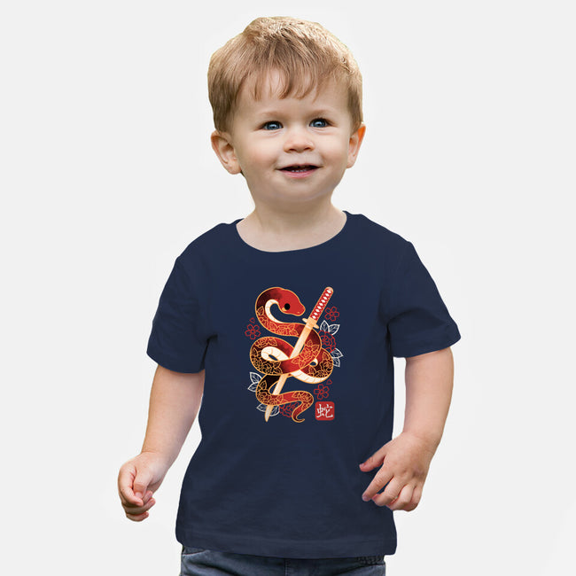 Chinese Cute Year Of The Snake-Baby-Basic-Tee-NemiMakeit