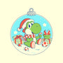 Dino Christmas-None-Glossy-Sticker-Eoli Studio