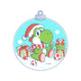 Dino Christmas-None-Stretched-Canvas-Eoli Studio