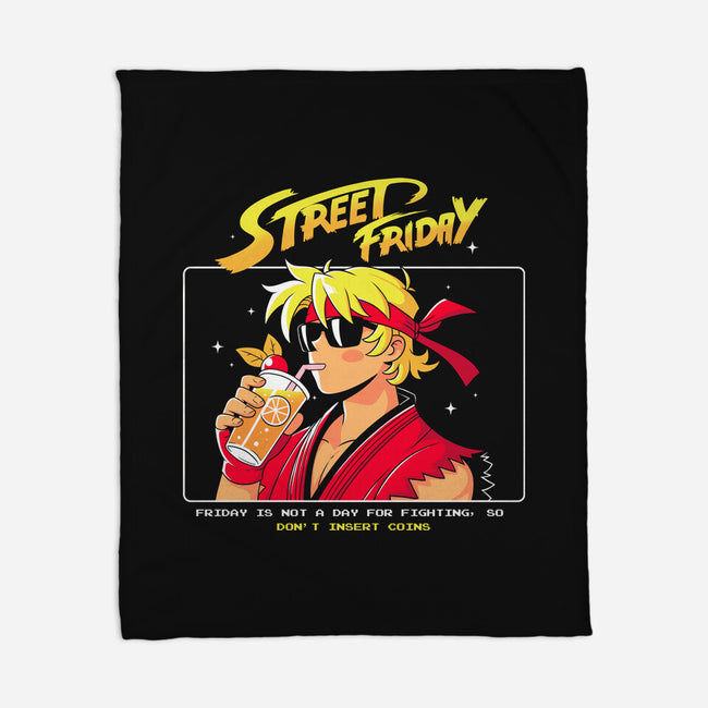 Street Friday-None-Fleece-Blanket-Eoli Studio