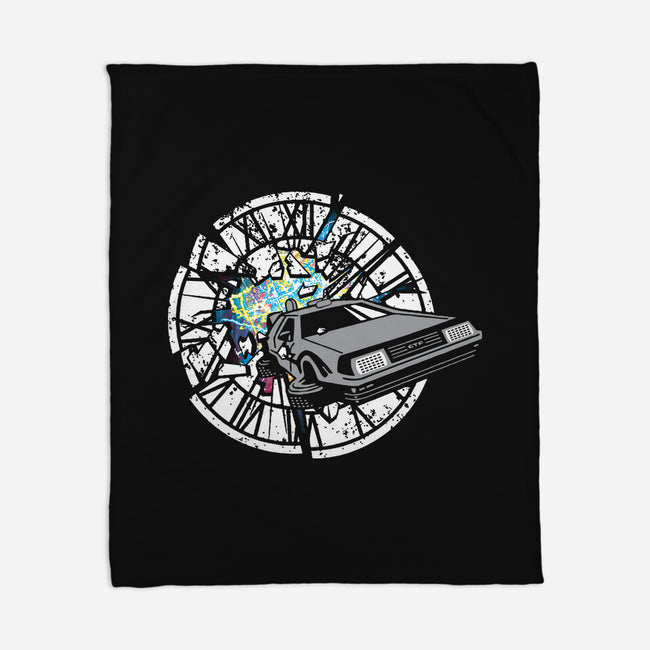 Delorean Dreams-None-Fleece-Blanket-dalethesk8er