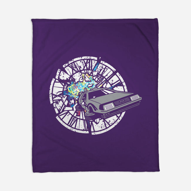 Delorean Dreams-None-Fleece-Blanket-dalethesk8er