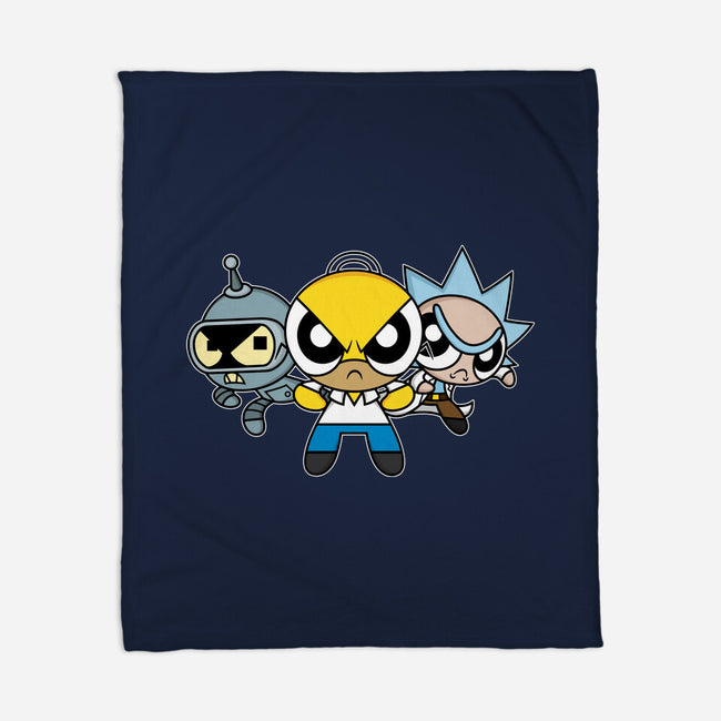 The Powerpuff Drinkers-None-Fleece-Blanket-Barbadifuoco