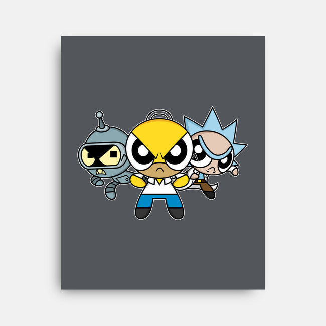 The Powerpuff Drinkers-None-Stretched-Canvas-Barbadifuoco