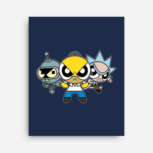 The Powerpuff Drinkers-None-Stretched-Canvas-Barbadifuoco