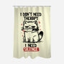 I Don't Need Therapy I Need Silence-None-Polyester-Shower Curtain-koalastudio