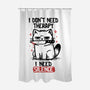 I Don't Need Therapy I Need Silence-None-Polyester-Shower Curtain-koalastudio