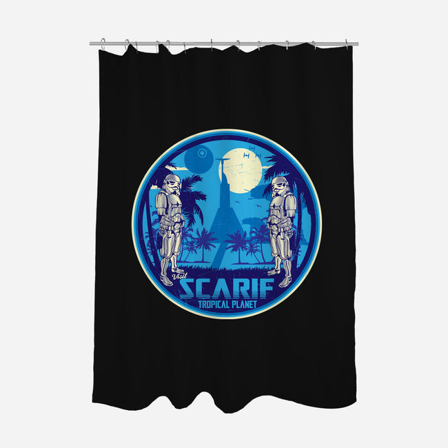 Visit The Tropical Planet-None-Polyester-Shower Curtain-CarloJ1956