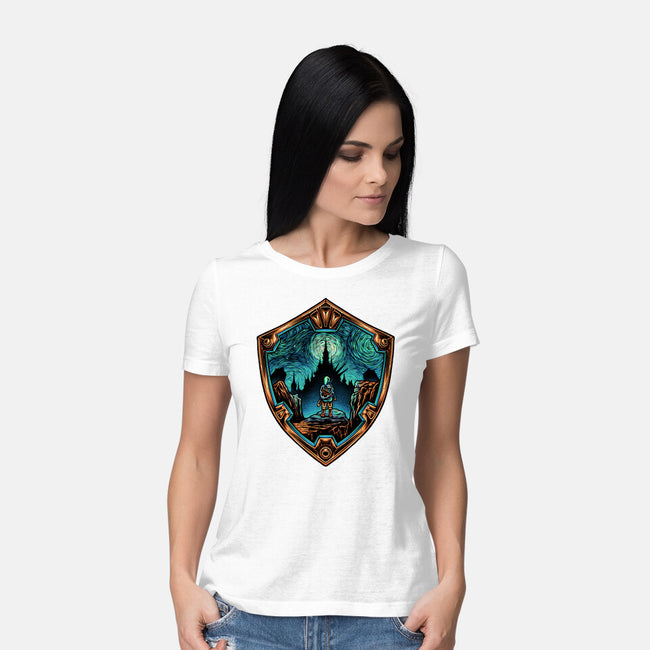 Destiny In The Horizon-Womens-Basic-Tee-glitchygorilla